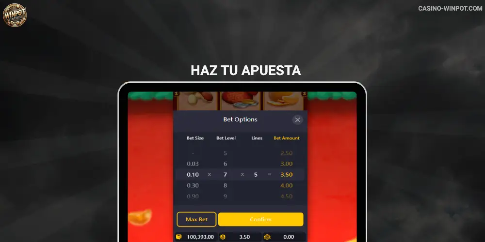 Haz tu apuesta Winpot
