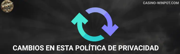 Cambios en esta política de privacidad WINPOT