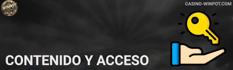 Contenido y acceso WINPOT